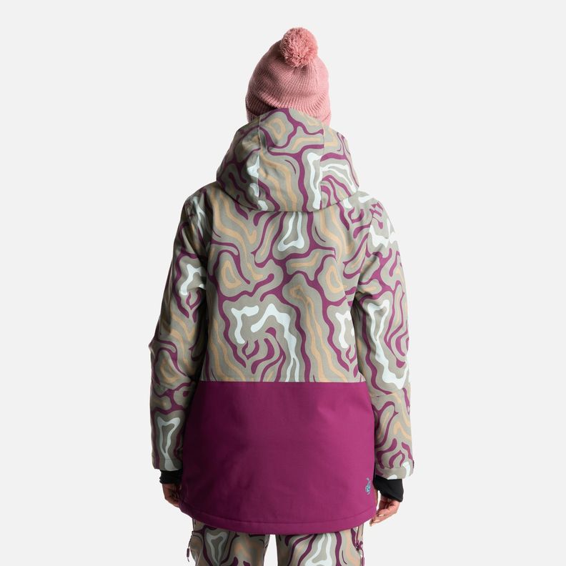 Chaqueta Mujer Yeti Print Verde Claro Haka Honu-3