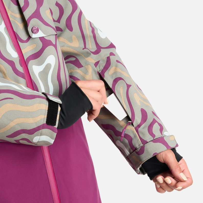 Chaqueta Mujer Yeti Print Verde Claro Haka Honu-7