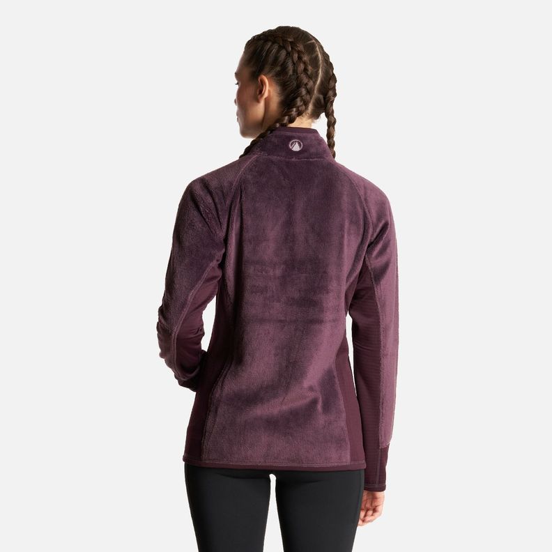 Chaqueta Mujer Numan Shaggy-Pro Jacket Burdeo Lippi-3