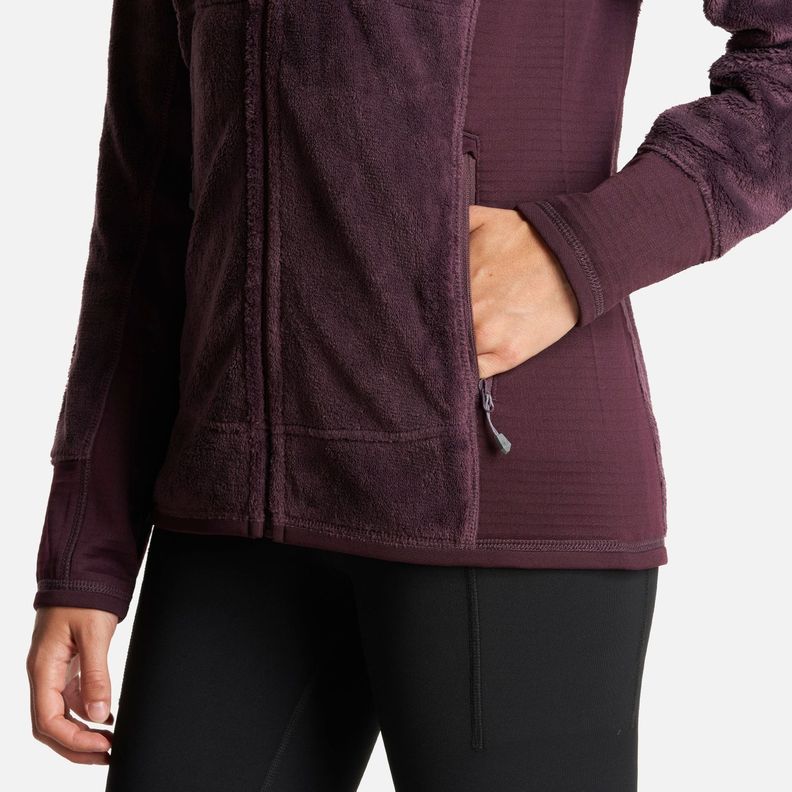 Chaqueta Mujer Numan Shaggy-Pro Jacket Burdeo Lippi-5