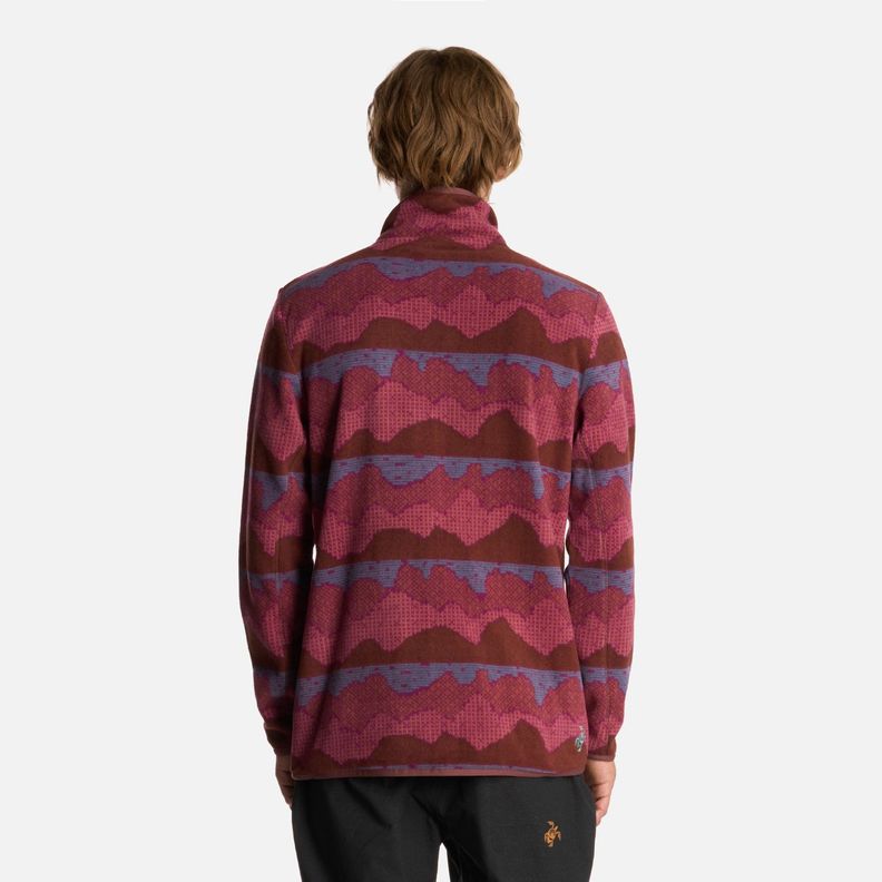 Polerón Hombre Tokerau Pro Print Burdeo Haka Honu I25-2