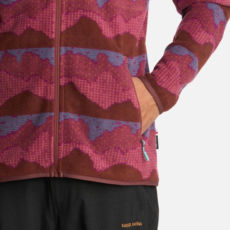 Polerón Hombre Tokerau Pro Print Burdeo Haka Honu I25-4