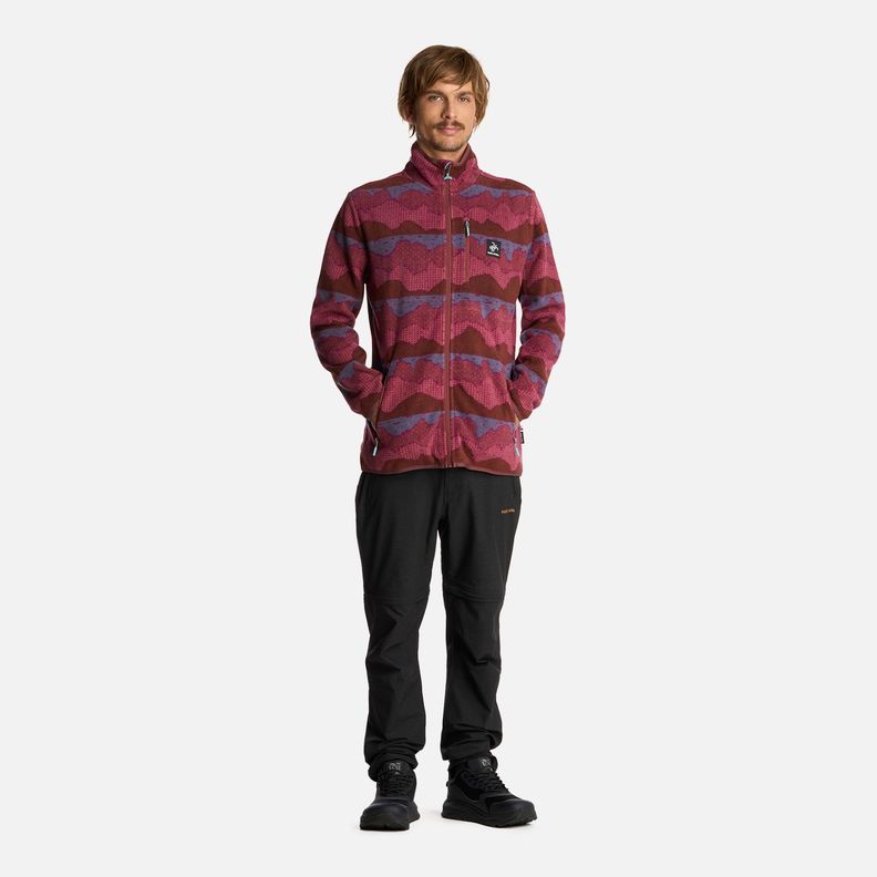 Polerón Hombre Tokerau Pro Print Burdeo Haka Honu I25-6