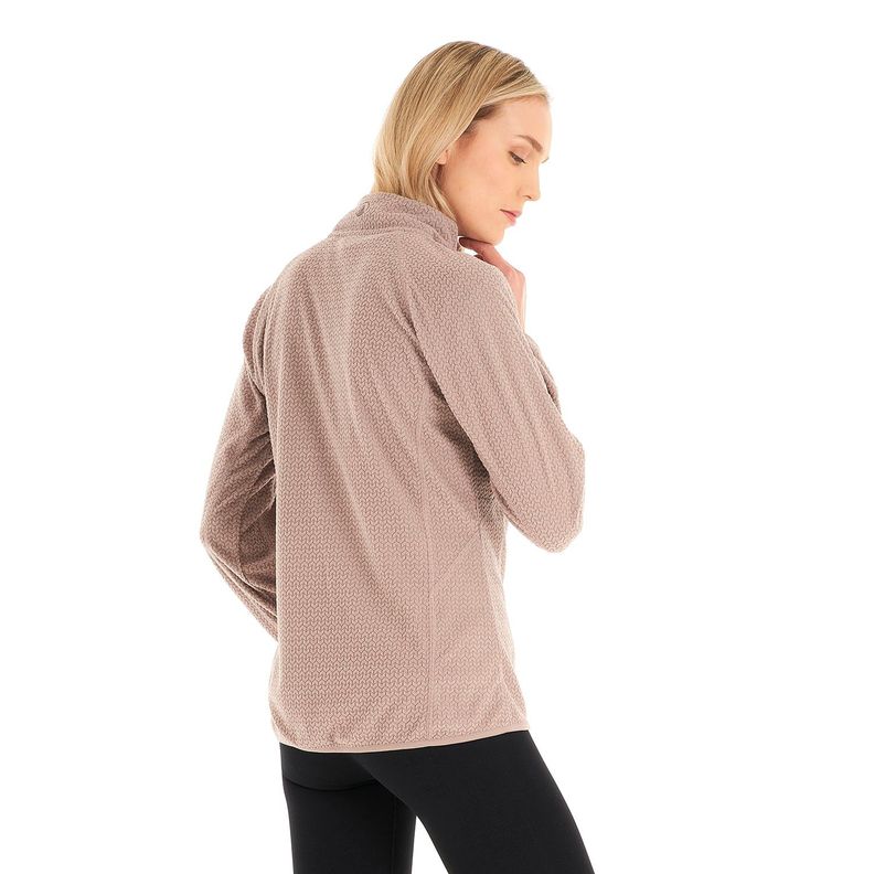 Poleron Mujer Jacaranda Nano-F 14 Zip Palo Rosa Lippi V23-4