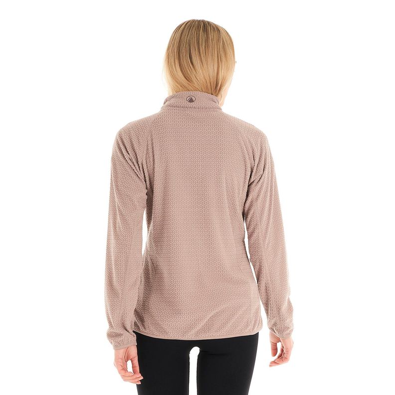 Poleron Mujer Jacaranda Nano-F 14 Zip Palo Rosa Lippi V23-5