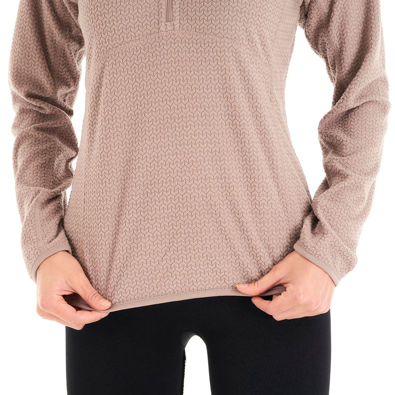 Poleron Mujer Jacaranda Nano-F 14 Zip Palo Rosa Lippi V23-7