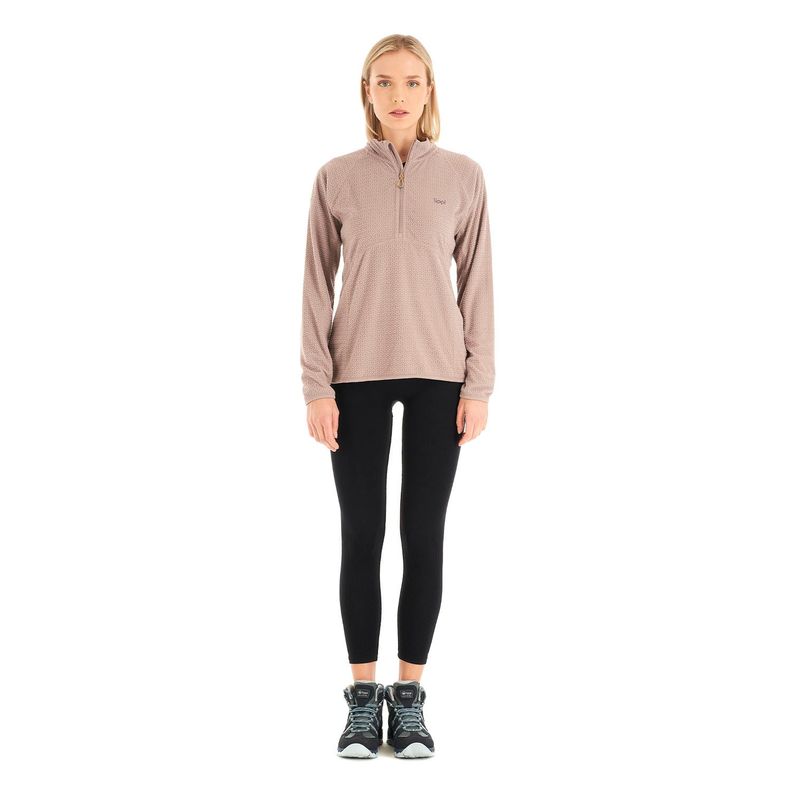 Poleron Mujer Jacaranda Nano-F 14 Zip Palo Rosa Lippi V23-8