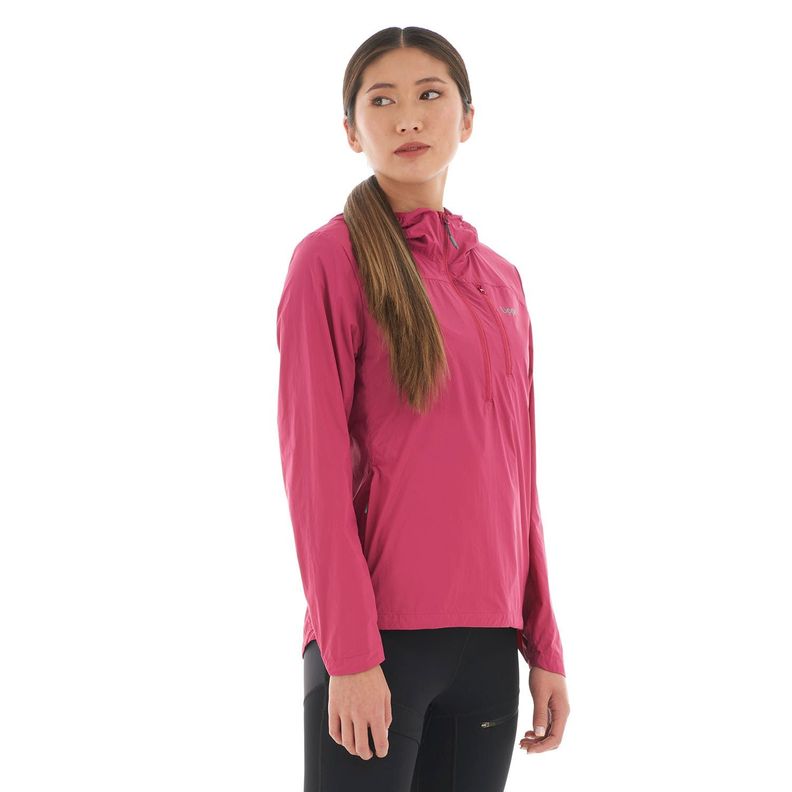 Chaqueta Mujer Spry WindBreaker 14 Zip Hoody Jacket Frambuesa Lippi-2
