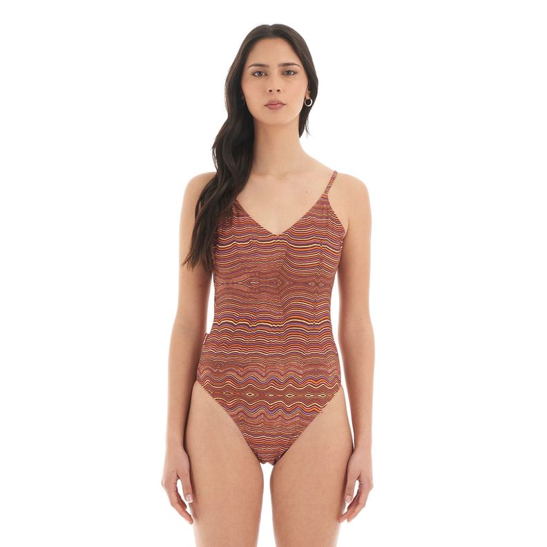 Traje de Baño Mujer La Anderson Burdeo Haka Honu-1