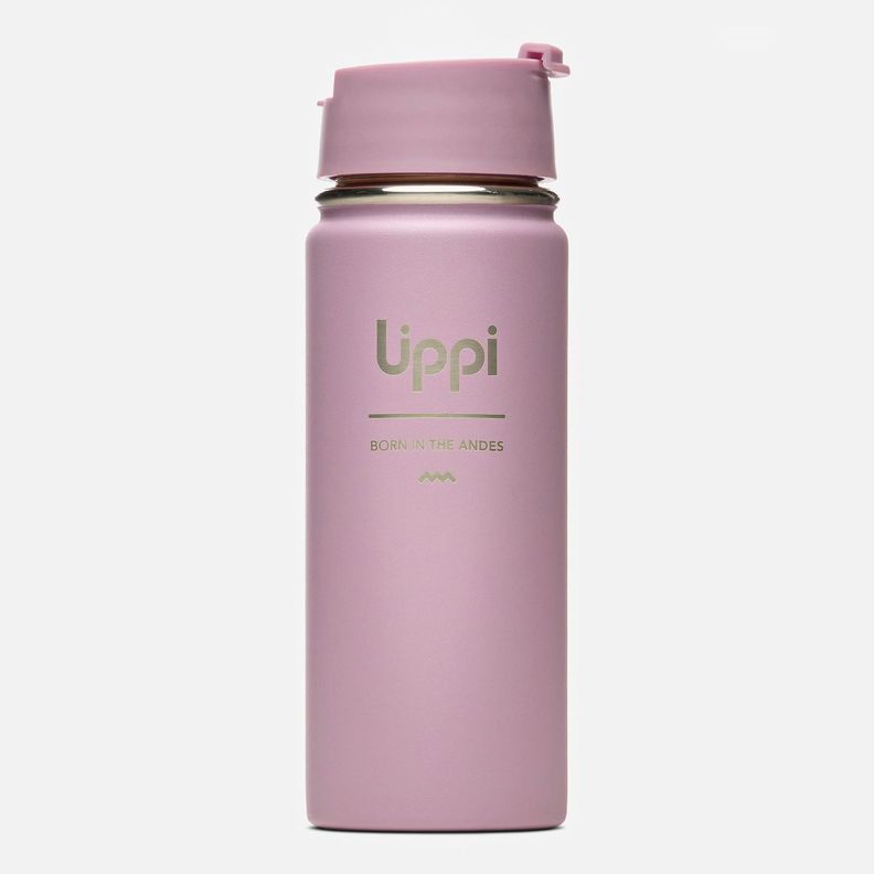 Botella Unisex Light Steel Hot Top Bottle 550ml Rosa Lippi-0