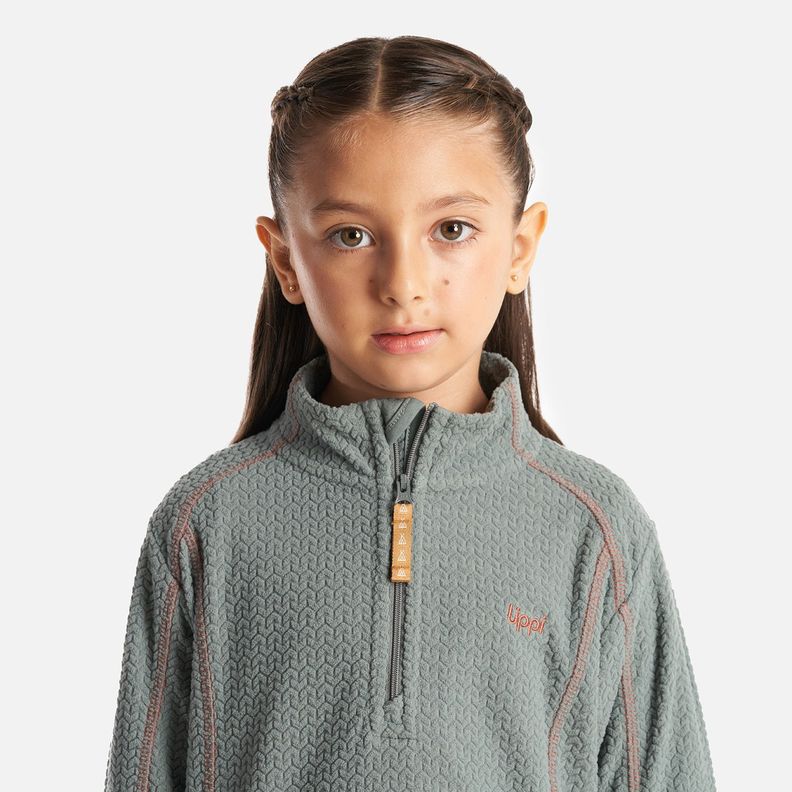 Poleron Niña Saltamontes Nano-F 14 Zip Jade Lippi I23-4