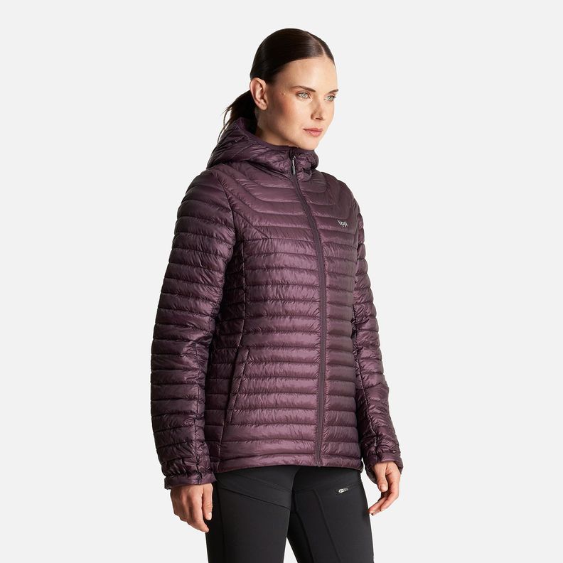 Chaquetas Mujer Ten-D SteamPro Hoody Jacket Burdeo Lippi-2