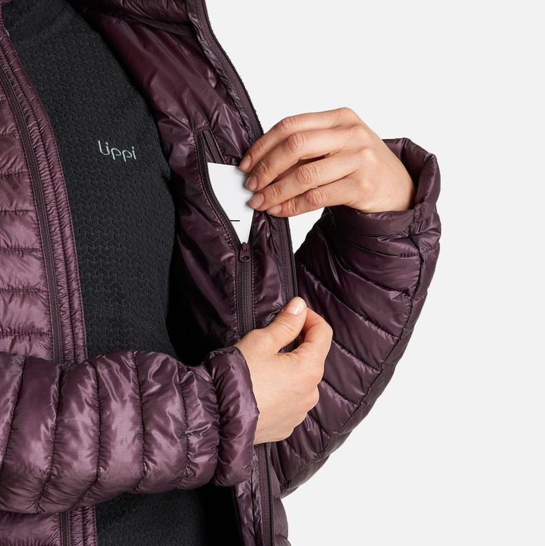 Chaquetas Mujer Ten-D SteamPro Hoody Jacket Burdeo Lippi-6