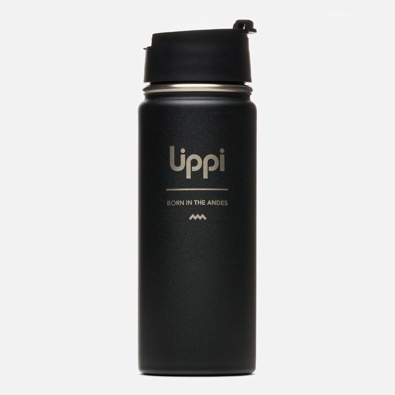 Botella Light Steel Hot Top Bottle 550ml Negro Lippi V25-0