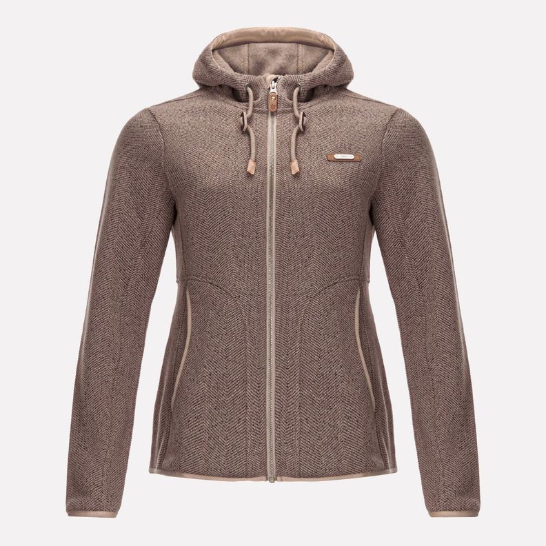 Polar Mujer Alamo Blend-Pro Hoody Jacket Taupe Lippi V23-0