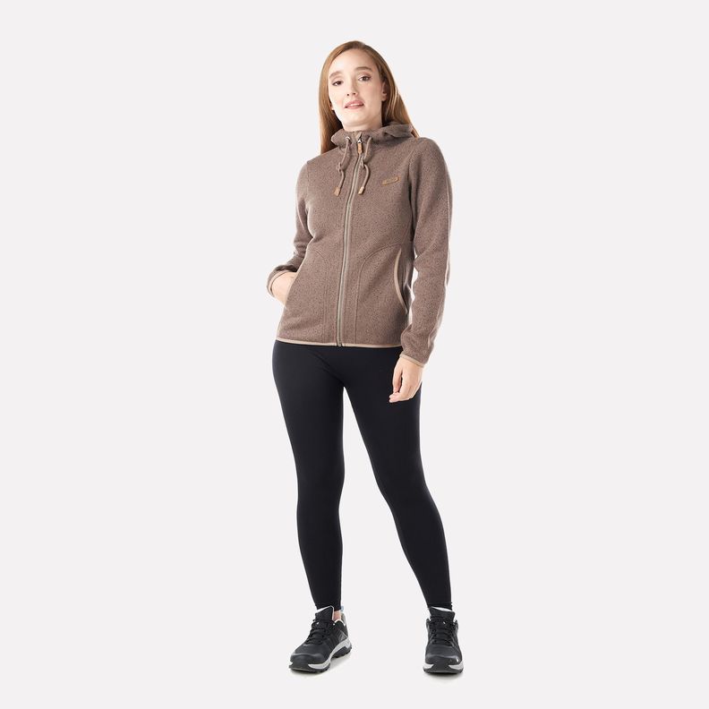 Polar Mujer Alamo Blend-Pro Hoody Jacket Taupe Lippi V23-5