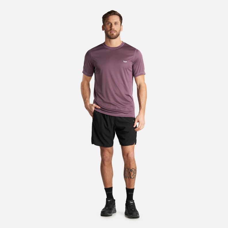 Polera Hombre Core Q-Dry T-Shirt Morado Lippi-5