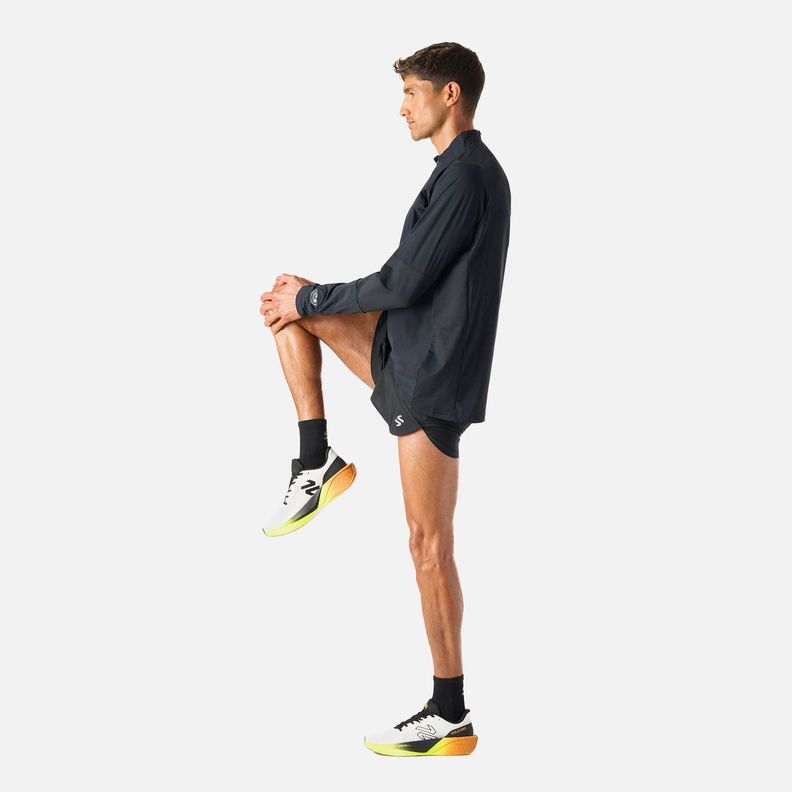 Polerón Hombre Built To Move Pro 1/4 Zip Negro Vulcano-6