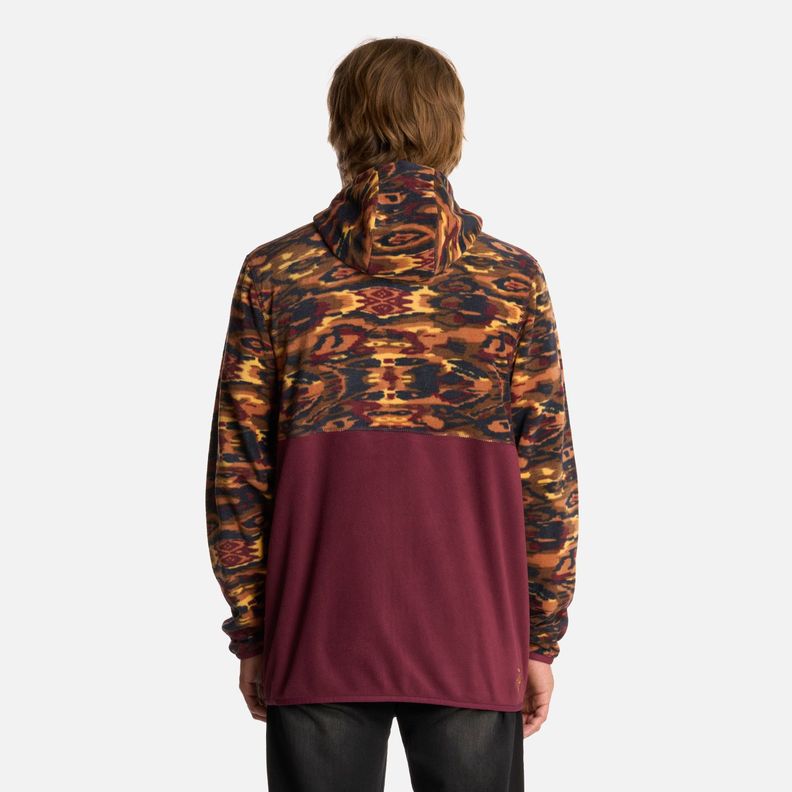 Polerón Hombre Leñero Print Burdeo Haka Honu I25-2