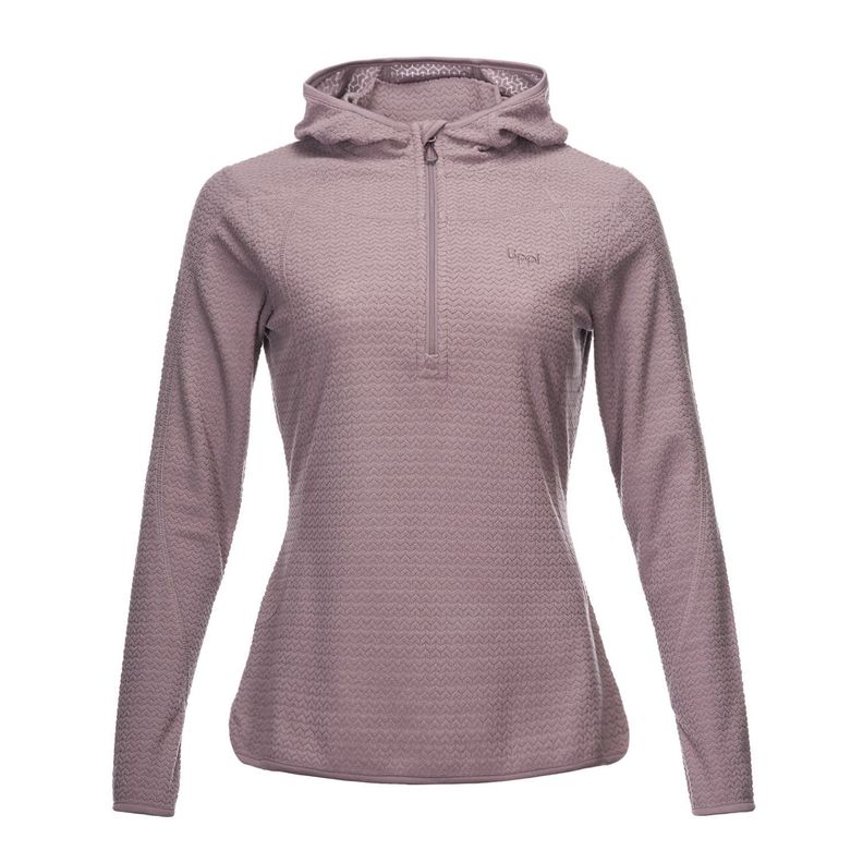 Poleron Mujer Jacaranda Nano-F 14 Zip Hoody Lila Lippi V23-0
