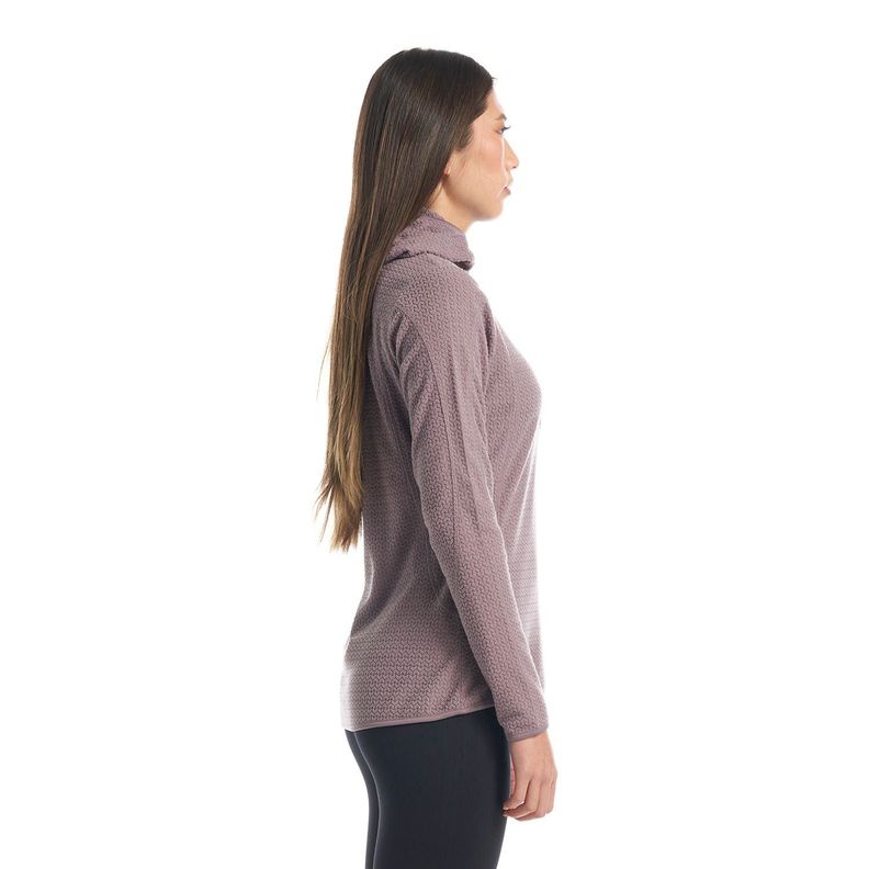 Poleron Mujer Jacaranda Nano-F 14 Zip Hoody Lila Lippi V23-3