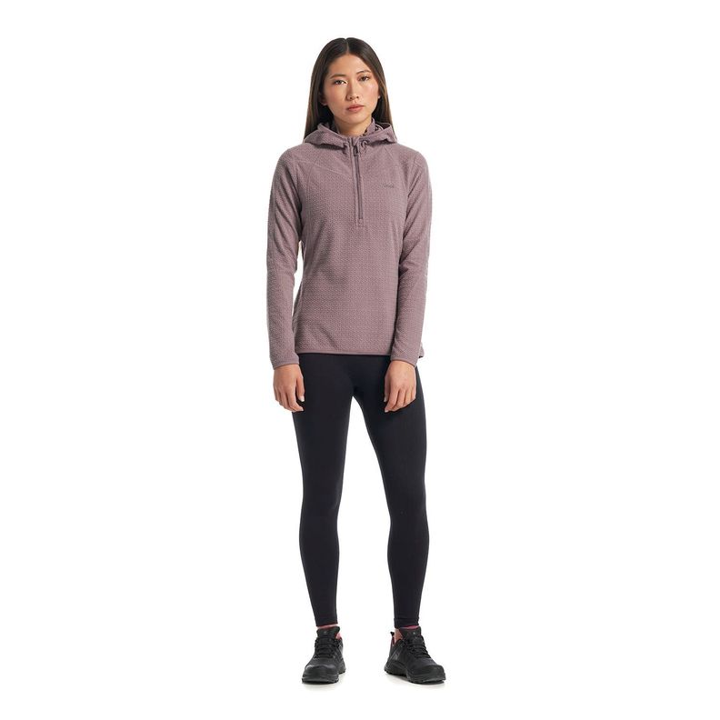 Poleron Mujer Jacaranda Nano-F 14 Zip Hoody Lila Lippi V23-8