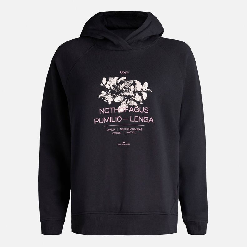 Polerón Mujer Insigne Sweatshirt Front Print Negro Lippi I25-6