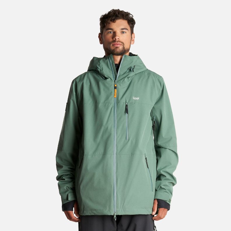 Chaqueta Hombre Sierra Nevada B-Dry Light Hoody Jacket Verde Botella Lippi-1