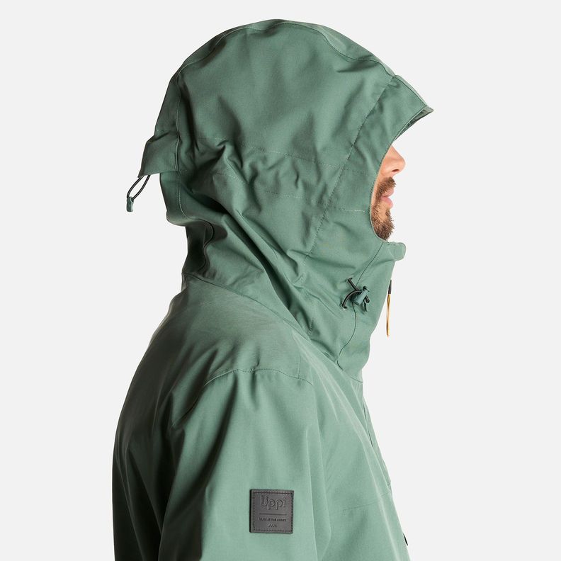 Chaqueta Hombre Sierra Nevada B-Dry Light Hoody Jacket Verde Botella Lippi-4