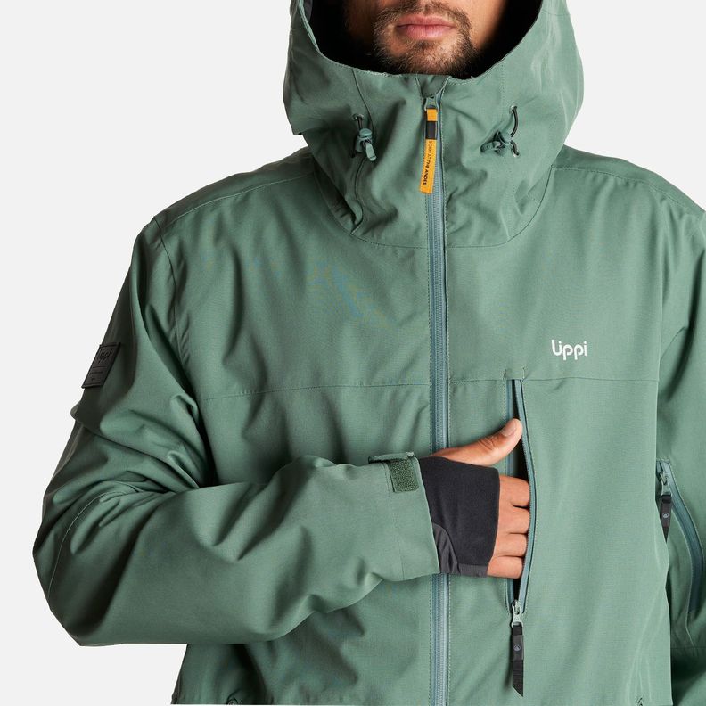 Chaqueta Hombre Sierra Nevada B-Dry Light Hoody Jacket Verde Botella Lippi-6