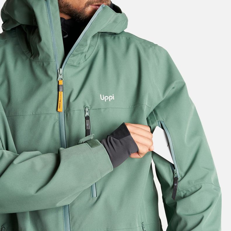 Chaqueta Hombre Sierra Nevada B-Dry Light Hoody Jacket Verde Botella Lippi-7