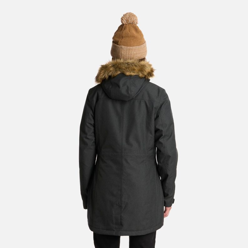 Chaqueta Mujer Roble B-Dry Hoody Melange Negro Lippi I25-2