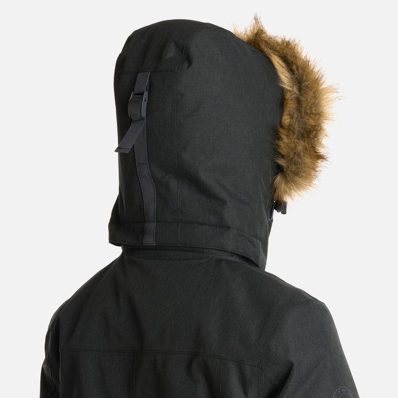 Chaqueta Mujer Roble B-Dry Hoody Melange Negro Lippi I25-7