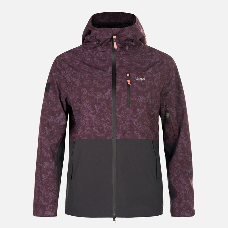 Chaqueta Mujer Sierra Nevada Light B-Dry Hoody Jacket Print Burdeo Lippi-0