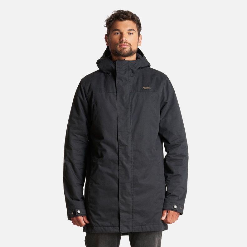 Chaqueta Hombre Peumo Canvas Hoody Jacket Negro Lippi-1