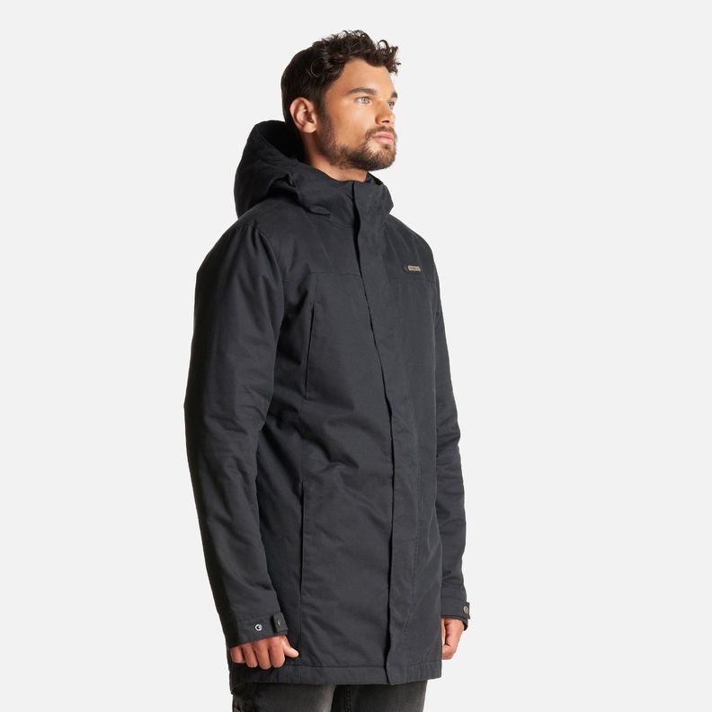 Chaqueta Hombre Peumo Canvas Hoody Jacket Negro Lippi-2