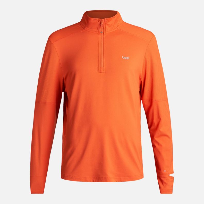 Poleron Hombre Puerto Trucco 14 Zip Salmon Lippi-0