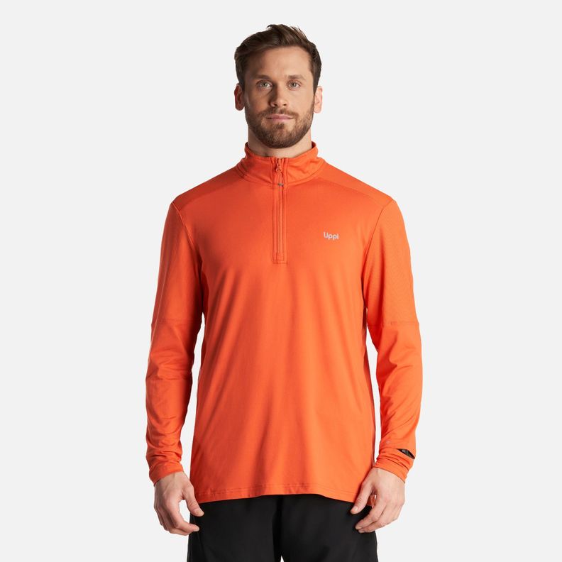 Poleron Hombre Puerto Trucco 14 Zip Salmon Lippi-1