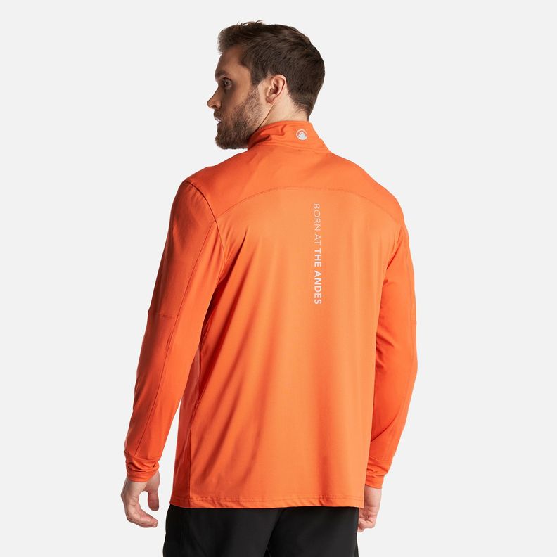 Poleron Hombre Puerto Trucco 14 Zip Salmon Lippi-3