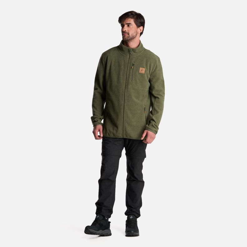 Poleron Hombre Tokerau Pro Verde Grisaceo Haka Honu-8