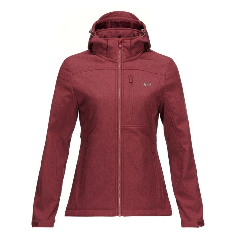 Chaqueta Mujer Macaya Softshell Hoody Jacket Melange Burdeo Lippi V21-0