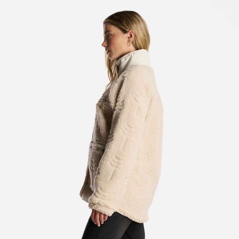 Poleron Mujer Zip-Porrito Beige Haka Honu-2