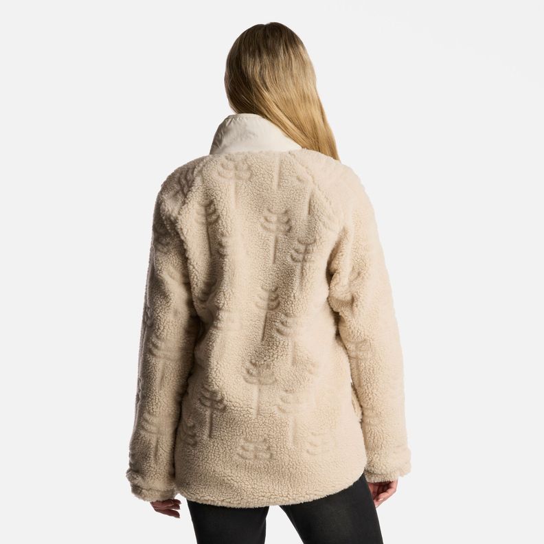 Poleron Mujer Zip-Porrito Beige Haka Honu-3
