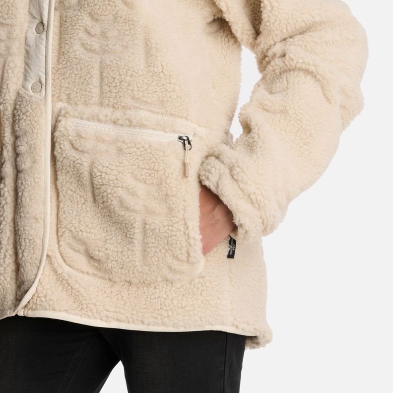 Poleron Mujer Zip-Porrito Beige Haka Honu-6