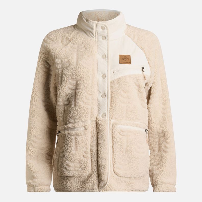 Poleron Mujer Zip-Porrito Beige Haka Honu-9