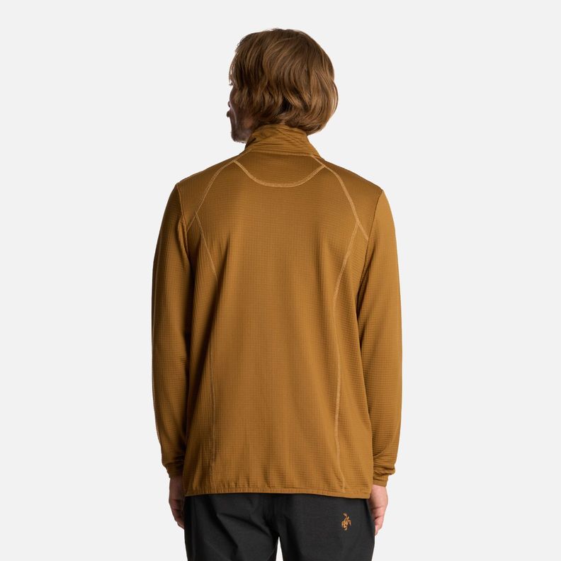 Polerón Hombre Taina Full Zip Mostaza Oscuro Haka Honu I25-2