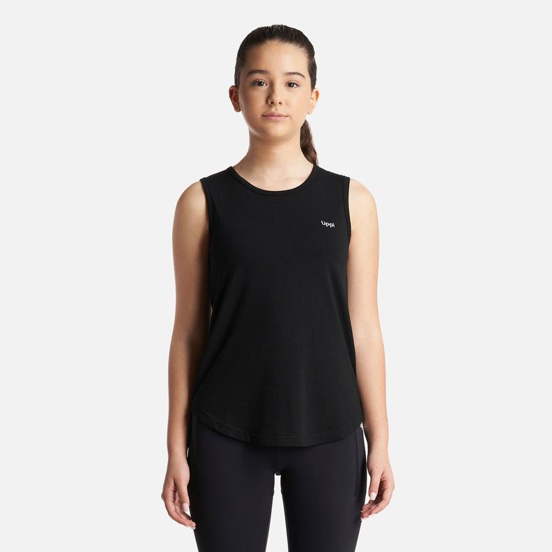 Polera Teen Girl Summit Tank Negro Lippi V24-1