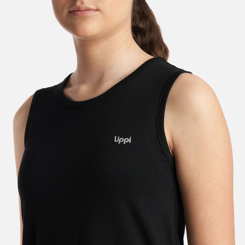 Polera Teen Girl Summit Tank Negro Lippi V24-4