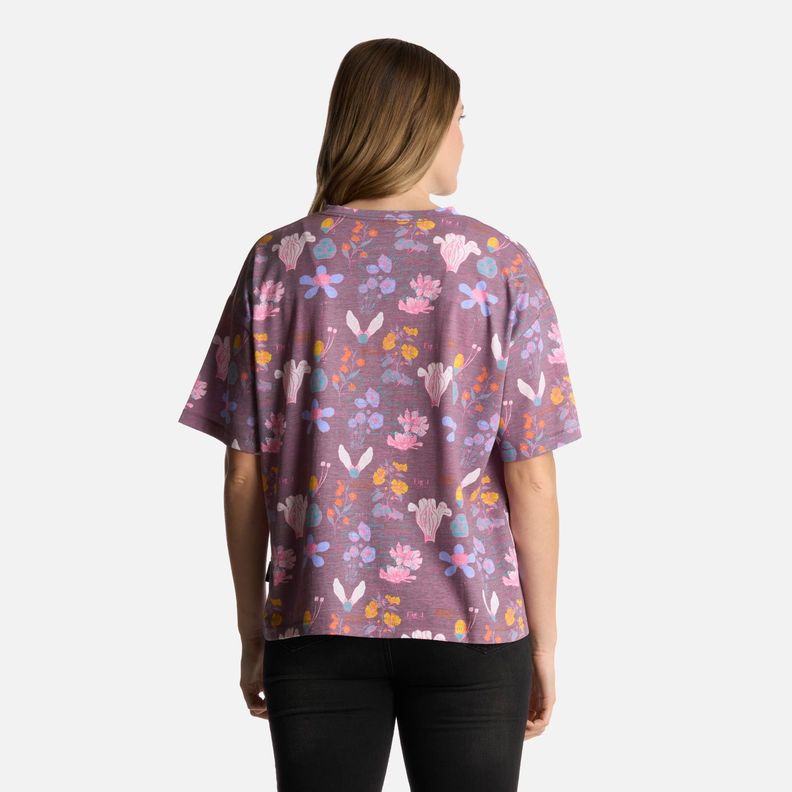 Polera Mujer Botanica Print Morado Haka Honu-2
