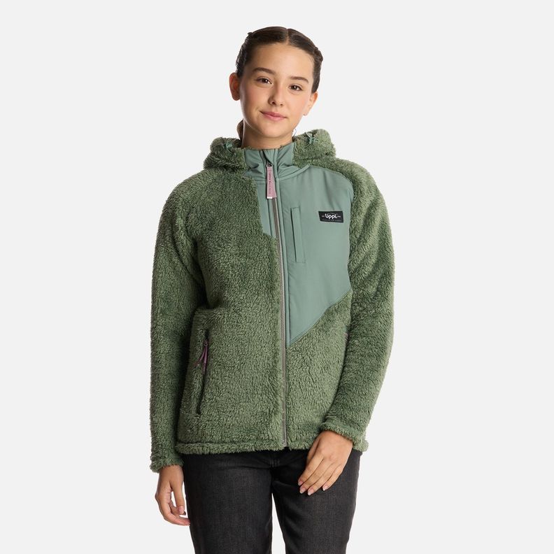 Polar Teen Girl Bear Shaggy-Pro Hoody Jade Oscuro Lippi I25-0